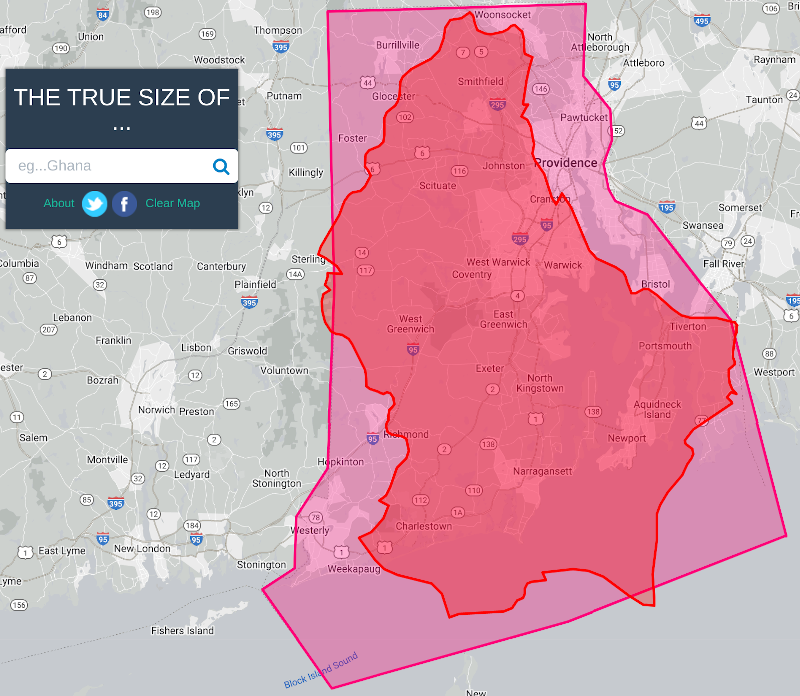 Luxembourg is about as big as the US State of Rhode Island.